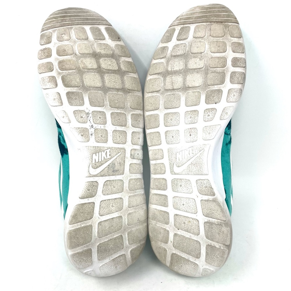 Nike Rosherun Print Sneakers Teal White Womens 9 - Picture 7 of 8